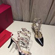 valentino black leather heels 7cm - 2