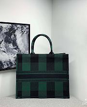 Dior book tote caro green 41cm bag - 6