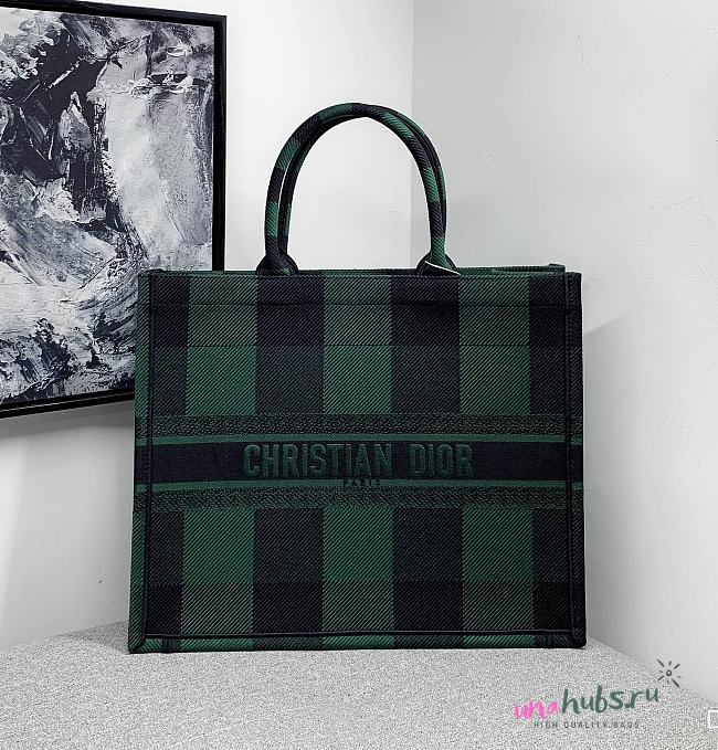 Dior book tote caro green 41cm bag - 1