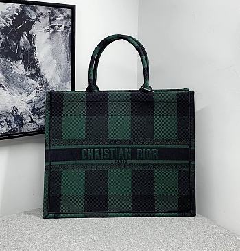 Dior book tote caro green 41cm bag