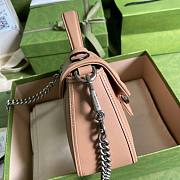 Gucci GG Marmont mini top handle bag in beige - 6