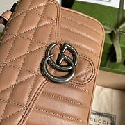 Gucci GG Marmont mini top handle bag in beige - 2