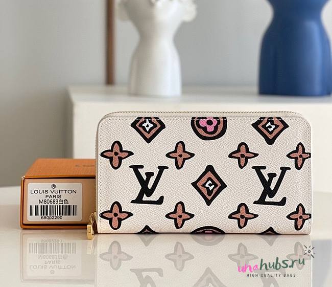 Louis Vuitton Zippy White Wallet M80683 - 1