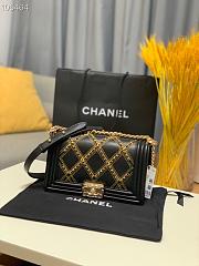 Chanel Leboy Black Flap Bag 25cm - 3