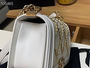 Chanel Leboy White Flap Bag 25cm - 5