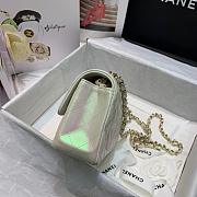 Chanel Classic Handbag Iridescent Ivory 20cm - 5