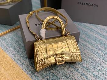 Balenciaga hourglass gold small bag