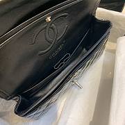 Chanel blue patent leather CF flap bag 25cm - 5