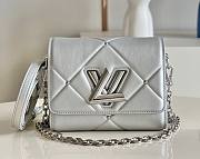 Louis Vuitton Twist MM Epi Silver Leather  - 1