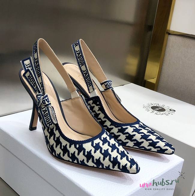 Dior J'Adior Slingback Pump Blue Heels - 1