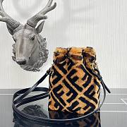 Fendi Montresor FF Logo SheepSkin bucket  - 6