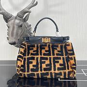 Fendi Peekaboo FF LogoSheep Skin Bag - 1