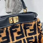 Fendi Peekaboo FF LogoSheep Skin Bag - 4