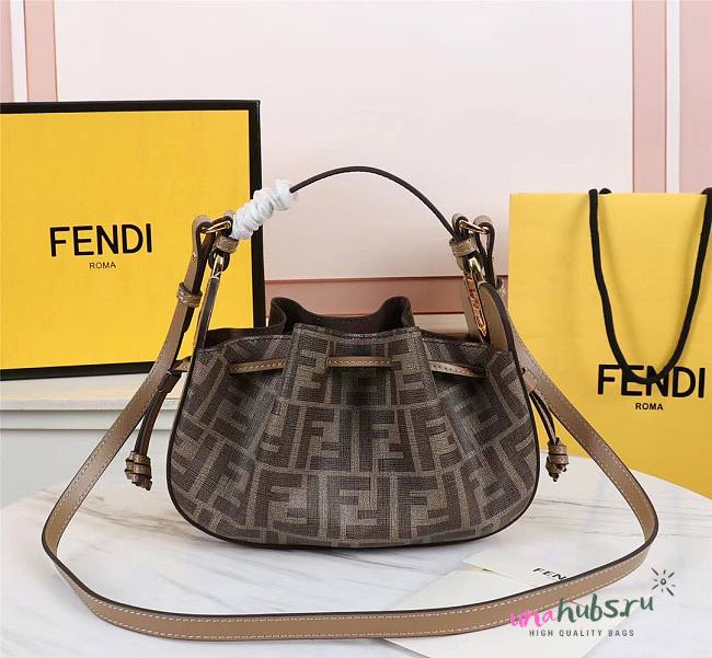 Fendi FF logo shoulder bag 24cm - 1