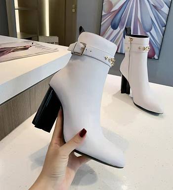 Louis Vuitton white boots