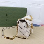 Gucci x Balenciaga The Hacker Project Small White Marmont Bag - 6