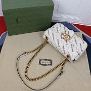 Gucci x Balenciaga The Hacker Project Small White Marmont Bag - 4