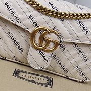 Gucci x Balenciaga The Hacker Project Small White Marmont Bag - 3