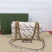 Gucci x Balenciaga The Hacker Project Small White Marmont Bag - 2