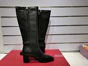 VALENTINO GARAVANI LEATHER TALL BOOTS - 5