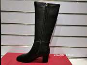 VALENTINO GARAVANI LEATHER TALL BOOTS - 6