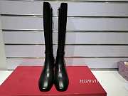 VALENTINO GARAVANI LEATHER TALL BOOTS - 4