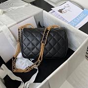 Chanel flap bag 20cm black AS2975 - 5