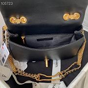 Chanel flap bag 20cm black AS2975 - 4