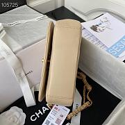 Chanel flap bag 20cm beige AS2975 - 2