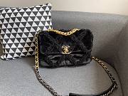 Chanel 19 Flap Bag Black Velvet 2020 - 2
