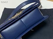 Chanel Leboy Blue Flap Bag 25cm - 3