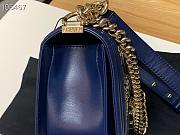 Chanel Leboy Blue Flap Bag 25cm - 4