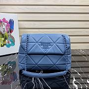 Prada small nappa leather spectrum bag in blue - 1