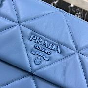 Prada small nappa leather spectrum bag in blue - 4