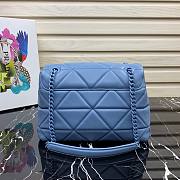 Prada small nappa leather spectrum bag in blue - 2