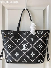 Louis Vuitton Black Neverfull Maletage M46040 - 6