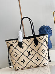 Louis Vuitton White Neverfull Maletage M46040 - 4