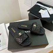 chanel slippers black - 1