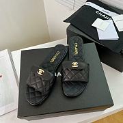 chanel slippers black - 5