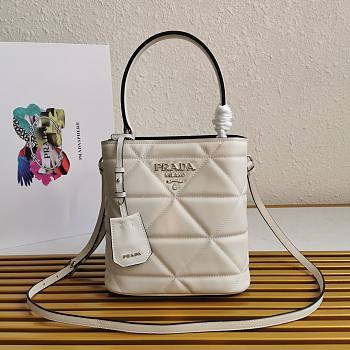 Prada bucket white bag