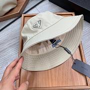 Prada cream round hat - 3