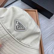 Prada cream round hat - 4