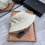 Prada cream round hat - 6