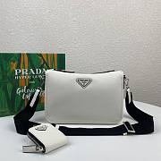 Prada Re-Nylon and Saffiano leather men shoulder bag - 1