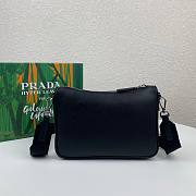 Prada Re-Nylon and Saffiano leather men black shoulder bag - 6