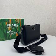 Prada Re-Nylon and Saffiano leather men black shoulder bag - 4