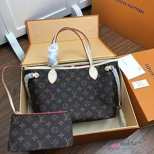 Louis Vuitton Neverfull PM-Red Interior  - 1