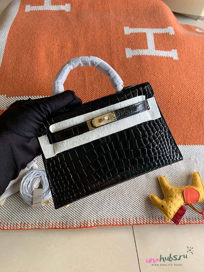 Hermes Kelly Crocodile Mini 20cm - 1