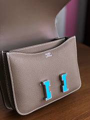 Hermes Constance Gray 19cm - 5