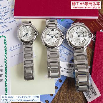 Catier silver watch V6